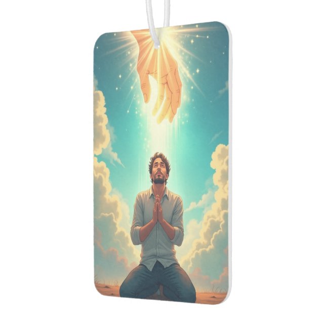 Komm zu Jesus Autolufterfrischer (Links)