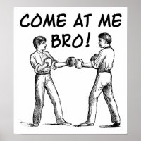 Komm zu mir Bro Funny Poster