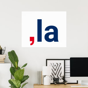 Komma La kamala lustige Aussprache patriotisch Poster