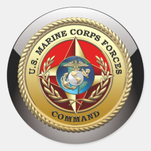 Kommando der US-Marine Corps Forces (MARFORCOM) [3 Runder Aufkleber