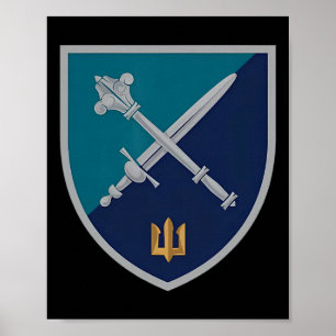 Kommando des Marineinfanteriekorps (Ukraine) Ukrai Poster