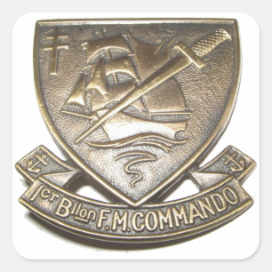 Kommando Kieffer - Abzeichen 1er BFMC Quadratischer Aufkleber
