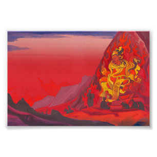 Kommando von Rigden Djapo durch Nicholas Roerich Fotodruck