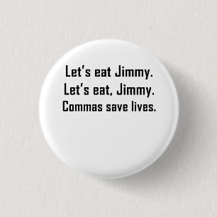 Kommas retten die Leben Button