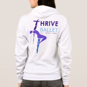 Kommen Ballett Reißverschluss zumachen oben Hoodie