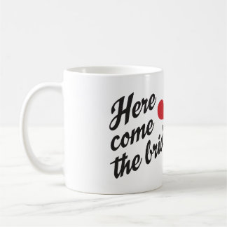 Kommen hier die Brautkaffee-Tasse für zwei Bräute Kaffeetasse