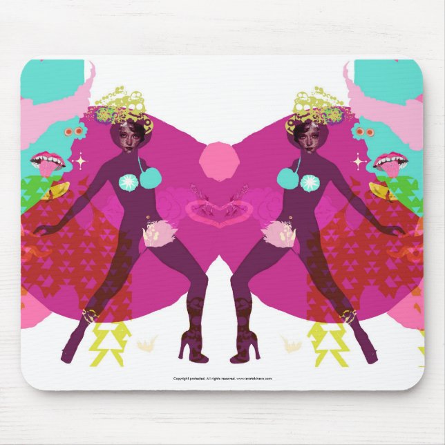 Kommen hier die Mädchen Mousepad (Vorne)