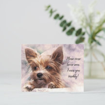 Kommen Sie bitte Zuhause bald ich Miss Sie schreck