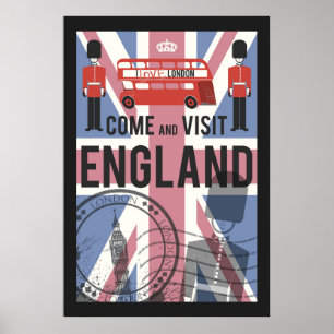 Kommen Sie England besichtigen Poster