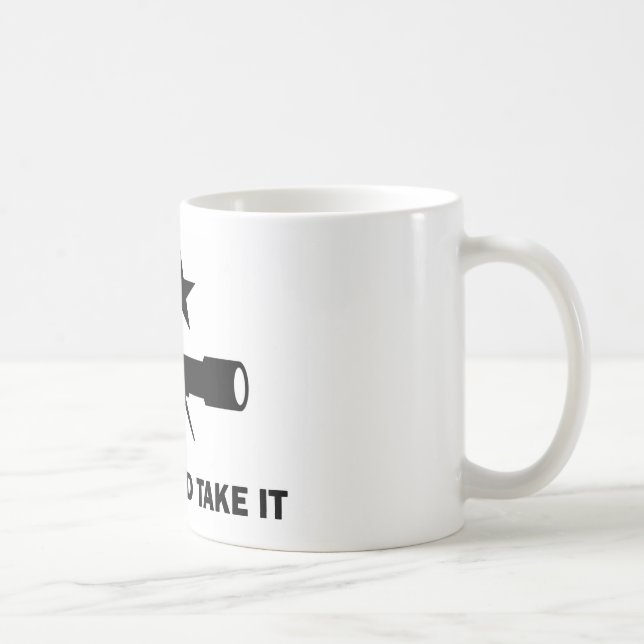 "Kommen Sie es" für Wissenschaftler nehmen Kaffeetasse (Rechts)