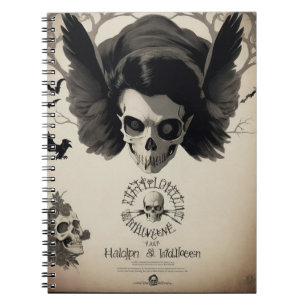 Kommen Sie in den Halloween-Geist mit / Crow und S Notizblock