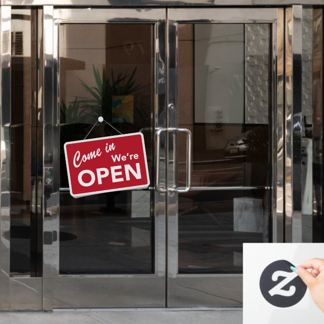 Kommen Sie in den Open Business Shop Fensteraufkleber (Büro Tür)