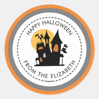 Kommen Sie ins Halloween Runder Aufkleber