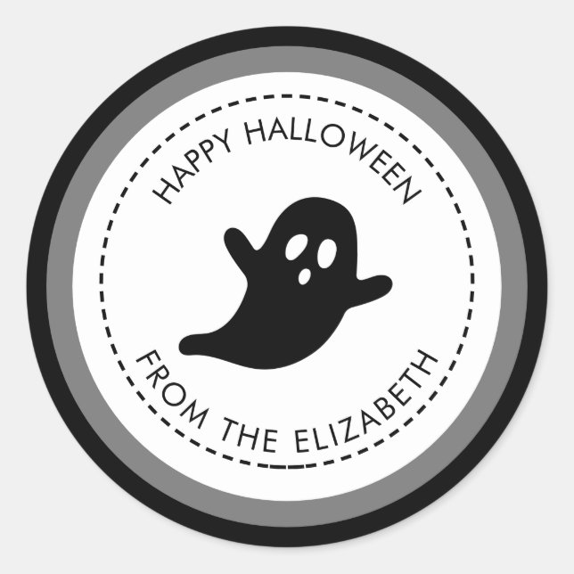 Kommen Sie ins Halloween Runder Aufkleber (Vorderseite)
