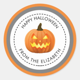 Kommen Sie ins Halloween Runder Aufkleber