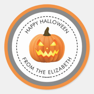 Kommen Sie ins Halloween Runder Aufkleber