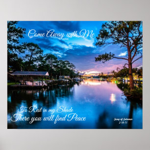Kommen Sie mit mir Serene Lake Poster weg