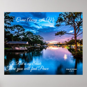 Kommen Sie mit mir Serene Lake Poster weg 