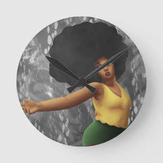 kommen Sie mit mir weg Runde Wanduhr