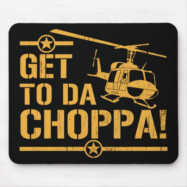 Kommen Sie nach DA Vintager Choppa Mousepad (Vorne)