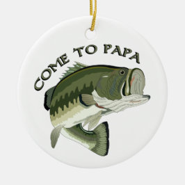 Kommen Sie nach Papa Keramik Ornament