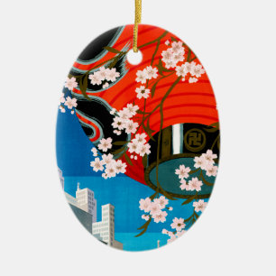 Kommen Sie nach Tokio Keramikornament