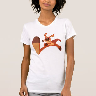 "Kommen Sie!" Niedlicher Cartoon Kangaroo T - Shir T-Shirt