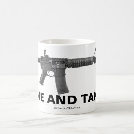 Kommen Sie und nehmen Sie Kaffee Tasse