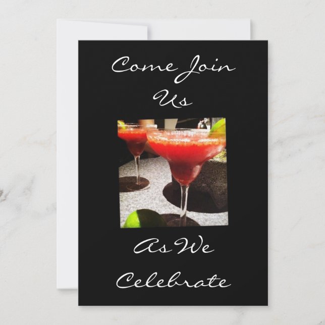 KOMMEN SIE UNS BEI UNS CELEBRATE BEI (JEDES EREIGN EINLADUNG (Vorderseite)