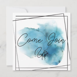 Kommen Sie zu Card Blue Einladung