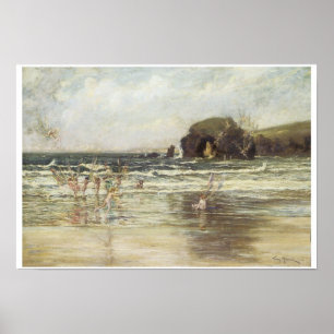 Kommen Sie zu diesen gelben Sandstränden, 1906 Poster