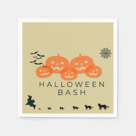 Kommen Sie zu einem Spooktacular Halloween Bash!" Serviette