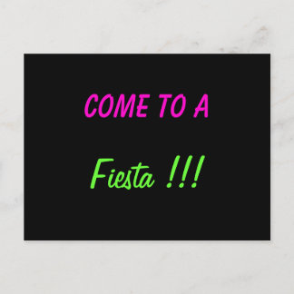 KOMMEN SIE ZU EINER FIESTA!!! - Einladung auf Post