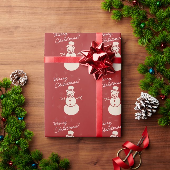 "Kommen Sie zu uns für ein Weihnachtsfest im Jolly Geschenkpapier (Feiertagsgeschenk)