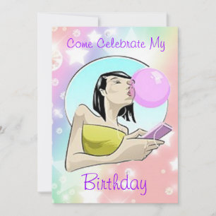 Kommen Sie zum Geburtstag feiern - Einladungen