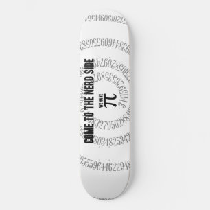 Kommen Sie zum Nerd für Pi Typografy Style Skateboard