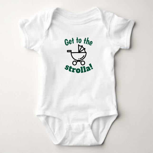 Kommen Sie zum Strolla! Baby Body Anzug Baby Strampler (Vorderseite)