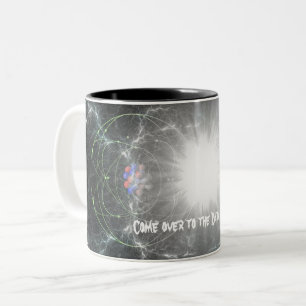 Kommen Sie zur dunklen Seite vorbei Zweifarbige Tasse