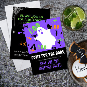 Kommen Sie zur Einladung zum Boos-Halloween-Party