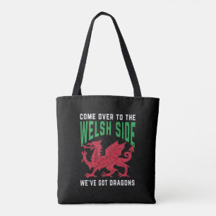 Kommen Sie zur walisischen Seite, wo wir Drachen G Tasche