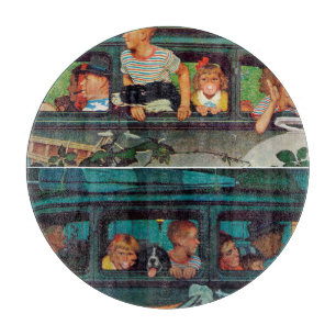 Kommen und Gehen durch Norman Rockwell Schneidebrett