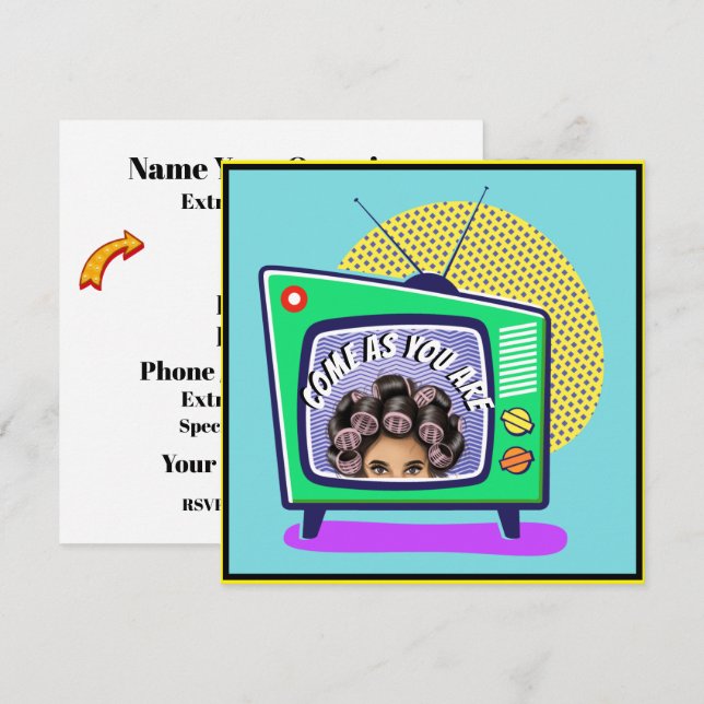 KOMMEN, WIE SIE SIND EINLADUNG (Vorne/Hinten)