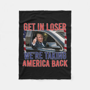 Kommen wir weniger und wir bringen Amerika zurück Fleecedecke