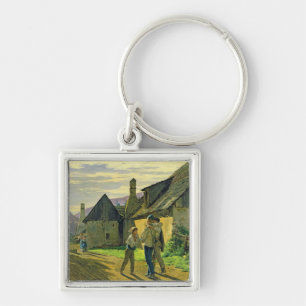 Kommendes Zuhause vom Krieg, 1859 Schlüsselanhänger