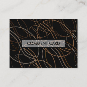 Kommentarkarte für Kaffeebohnen Visitenkarte