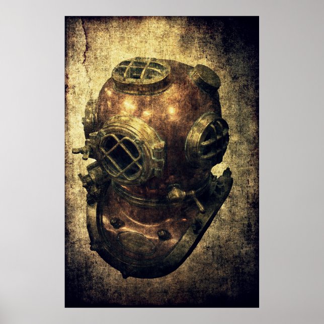 KOMMERZIELLE DIVERS HELMET POSTER (Vorne)