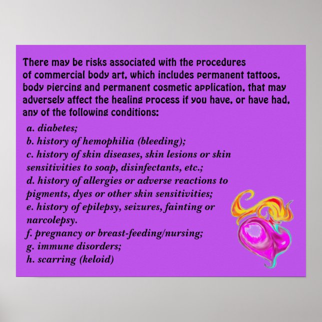 Kommerzielle Körperkunstrisen Poster (Vorne)