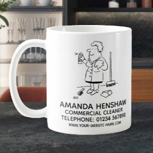 Kommerzielle sauberere Werbung Kaffeetasse