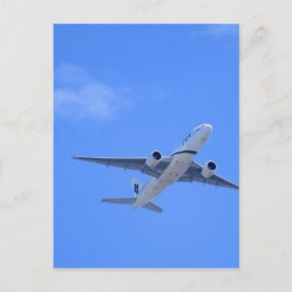 Kommerzieller Airliner Postkarte