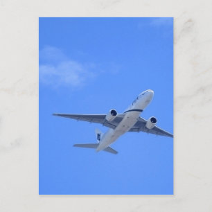 Kommerzieller Airliner Postkarte